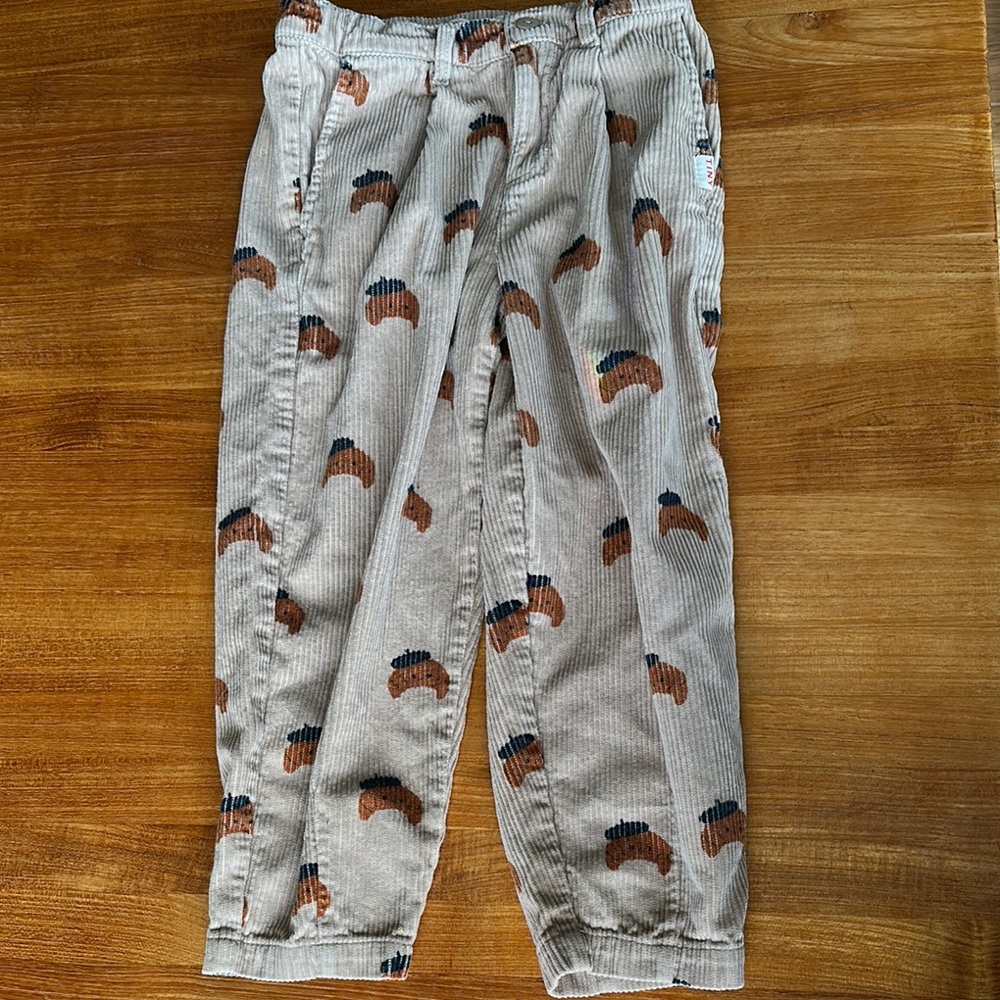 Patterned Corduroy Pants